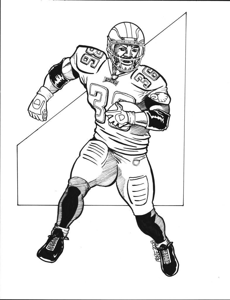 eagles football coloring pages - photo #13