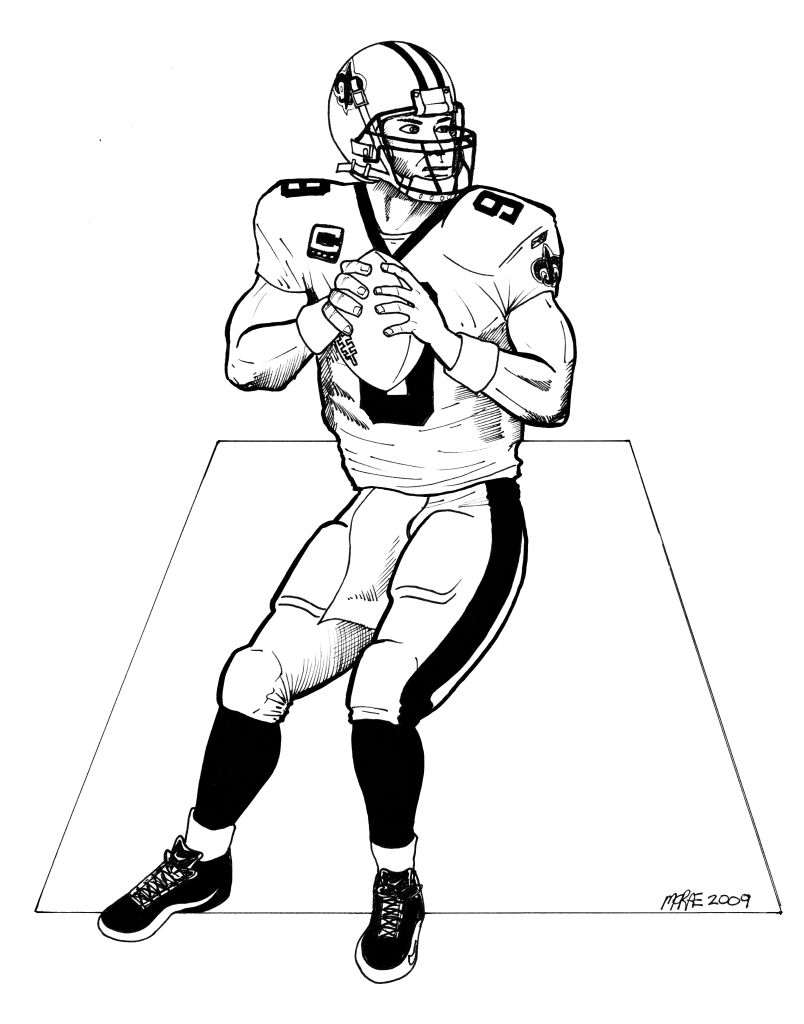 saints football team coloring pages - photo #28