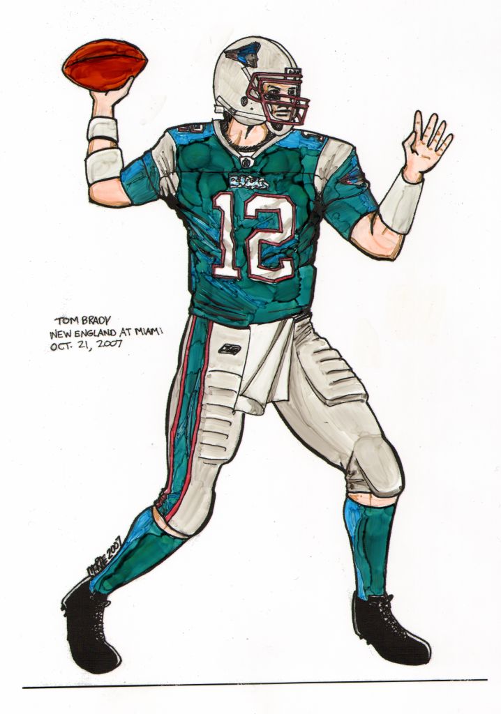 tom brady in a dolphins uniform