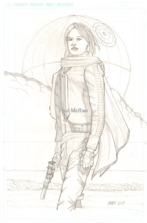 Rogue One Splash Page Pencils