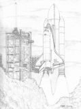 Space-Shuttle-Discovery-STS120-Launch-pencils